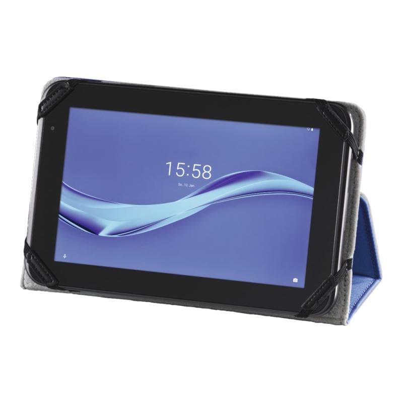 HAMA ″Strap″ - Flip-Hülle für Tablet - Polyester - Blau - schmales Design - 24 cm - 28 cm (9.5″ - 27