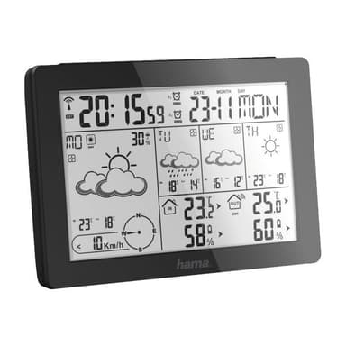 HAMA Meteotime - Wetterstation - kabellos - Schwarz (00186369)