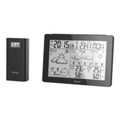 HAMA Meteotime - Wetterstation - kabellos - Schwarz (00186369)