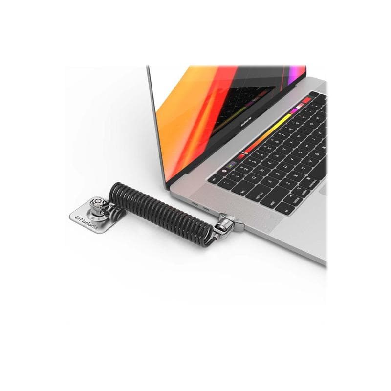 COMPULOCKS Dual Head Coiled Cable Keyed Lock - Sicherheitskabelschloss