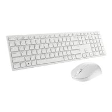 DELL Pro Wireless Keyboard and Mouse - KM5221W - US International (QWERTY) - White
