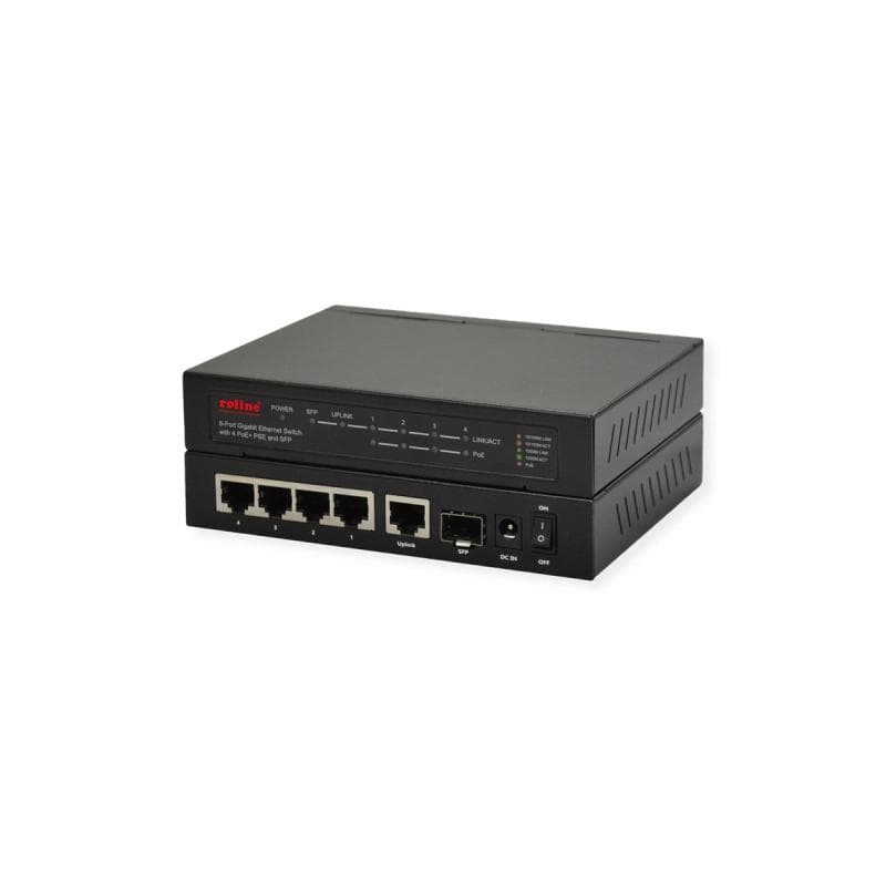 ROLINE Gigabit Switch 5x RJ45 1x SFP