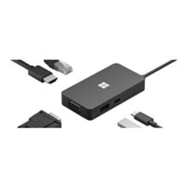 MICROSOFT USB-C Travel Hub - Dockingstation - USB-C ( 1E4-00003 )