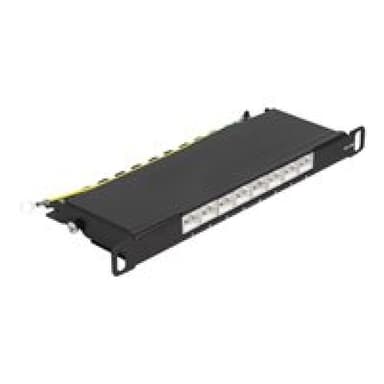 DELOCK 10? Patchpanel 8 Port Cat.6A 0,5 HE schwarz