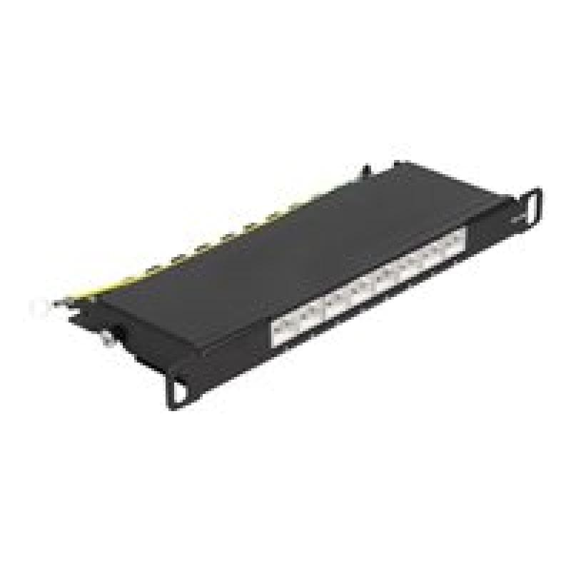 DELOCK 10? Patchpanel 8 Port Cat.6A 0,5 HE schwarz
