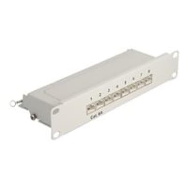 DELOCK 10? Patchpanel 8 Port Cat.6A 1 HE grau