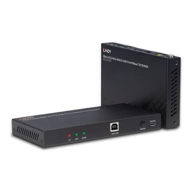 LINDY 100m Cat.6 HDMI 4K60 HDBaseT KVM Extender IR/RS-232