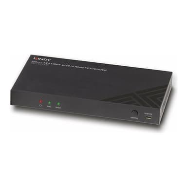 LINDY 100m Cat.6 HDMI 4K60 HDBaseT ExtenderReceiverIR/RS-232
