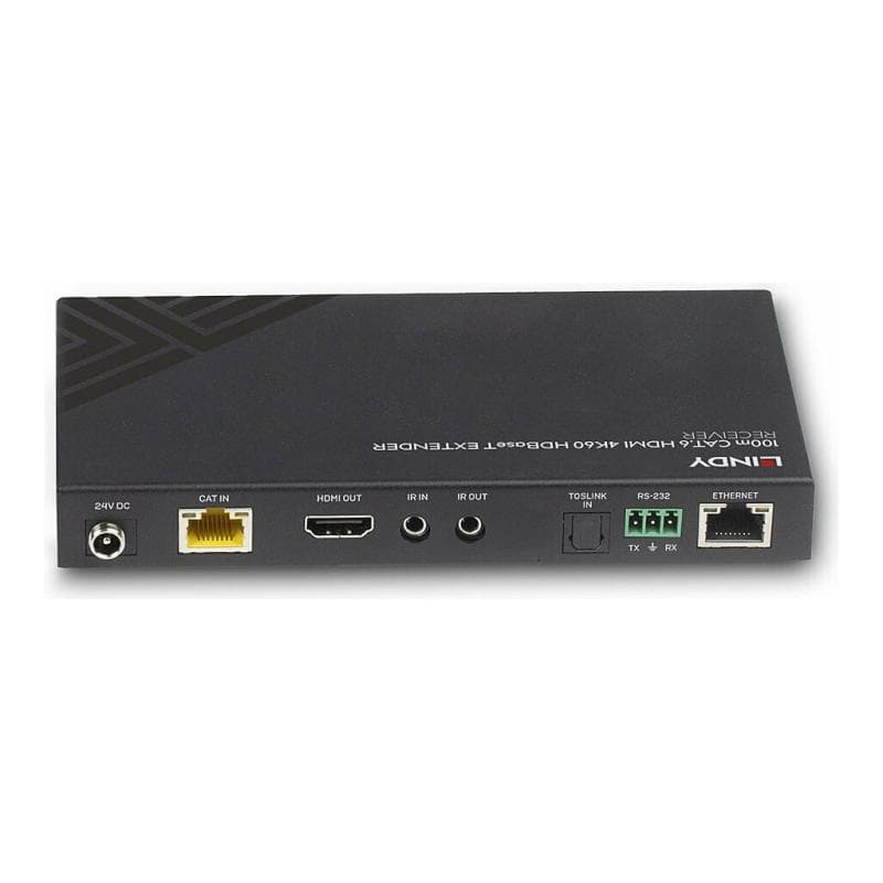 LINDY 100m Cat.6 HDMI 4K60 HDBaseT ExtenderReceiverIR/RS-232