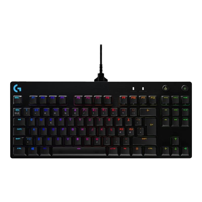 LOGITECH G PRO Mechanical Gaming Keyboard Clicky - BLACK - UK-Layout