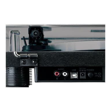 LENCO LS-50LED BK Plattenspieler USB-Recording, LED (Schwarz) (A004784)