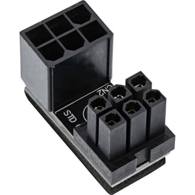 INLINE Netzteil - 6-poliges PCIe Power (M) bis 6-poliges PCIe Power (W) gewinkelt