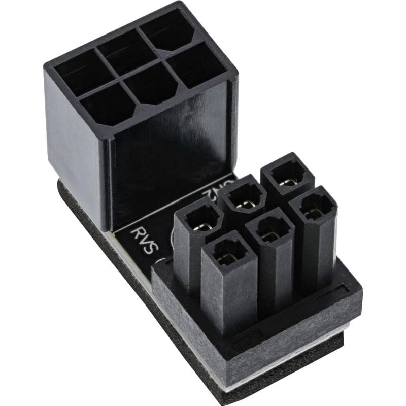 INLINE Netzteil - 6-poliges PCIe Power (M) bis 6-poliges PCIe Power (W) gewinkelt
