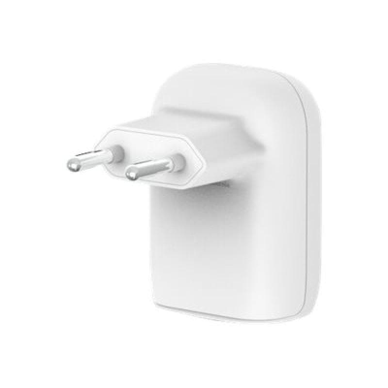 BELKIN 37W Dual Wall Charger PPS, 25W USB-C, 12W USB-A, weiß