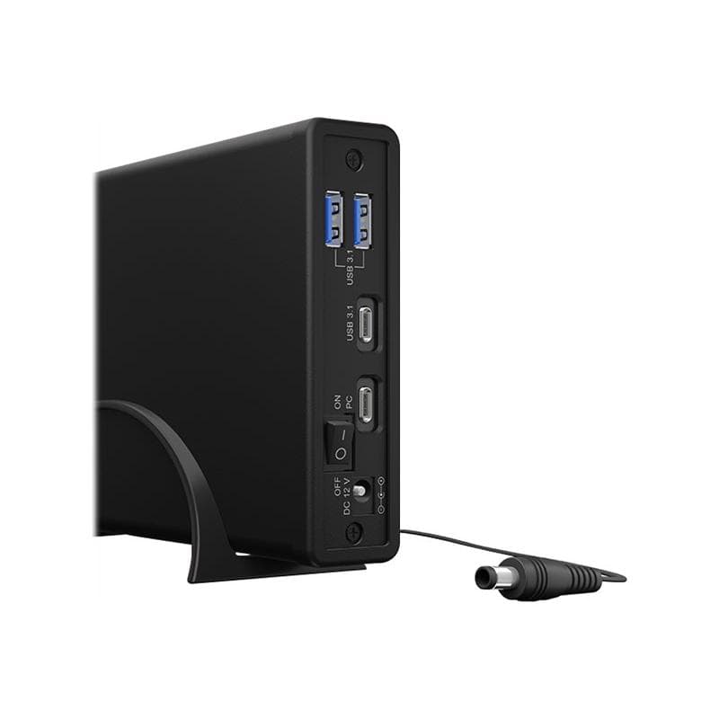 RAIDSONIC ICY BOX IB-382H-C31 USB Type-C Enclosure with integrated USB Hub for 8,89cm 3,5Zoll und 6,