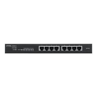 ZYXEL 8-port GbE Smart Switch, NebulaFlex, desktop, fanless