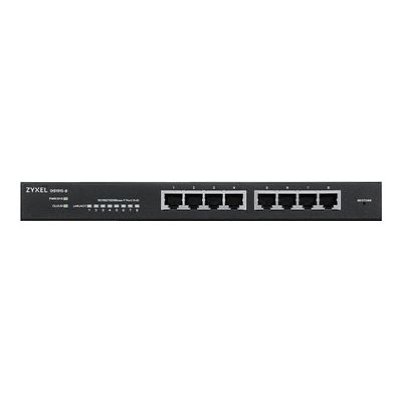 ZYXEL 8-port GbE Smart Switch, NebulaFlex, desktop, fanless