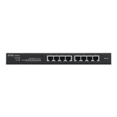 ZYXEL 8-port GbE Smart Switch, NebulaFlex, desktop, fanless