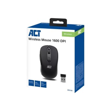 ADVANCED CABLE TECHNOLOGY ACT AC5125 Maus Beidhändig RF Wireless IR LED 1600 DPI (AC5125)