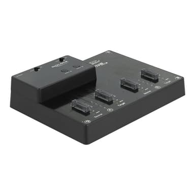 DELOCK M.2 Dockingstation für 4 x M.2 NVMe PCIe SSD mit Klon Funktion