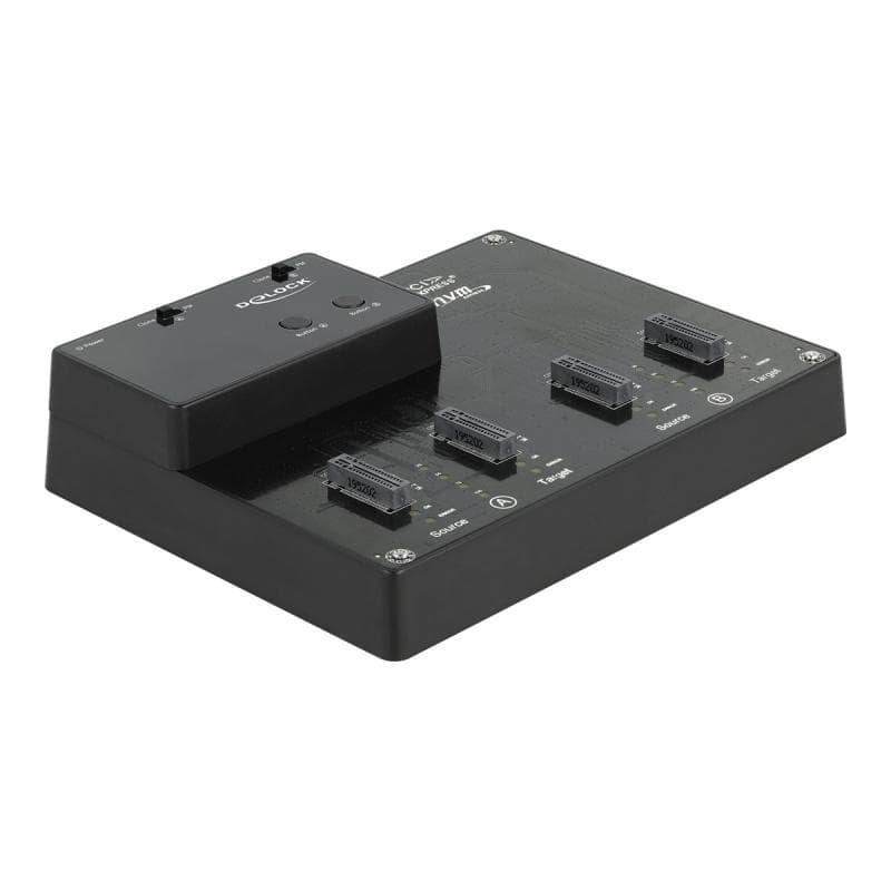 DELOCK M.2 Dockingstation für 4 x M.2 NVMe PCIe SSD mit Klon Funktion