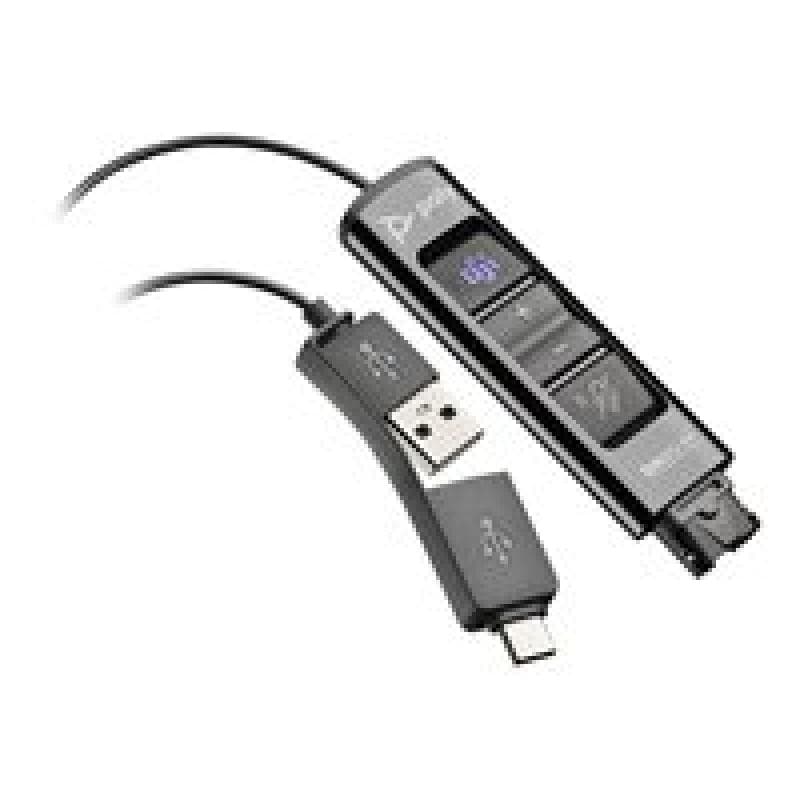 POLY DA85-M Audioprozessor USB-A & USB-C auf Quick Disconnect (QD) Microsoft Teams zertifiziert