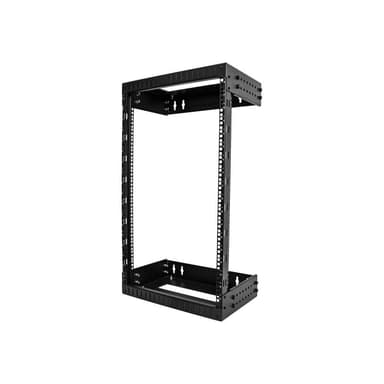 STARTECH.COM 18HE Netzwerkschrank 48,26cm 19Zoll für Wandmontage - Einstellbare Tiefe 30-50 cm - 2 P