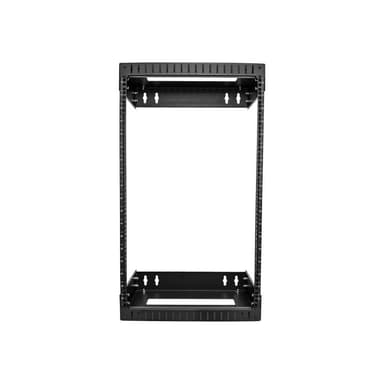STARTECH.COM 18HE Netzwerkschrank 48,26cm 19Zoll für Wandmontage - Einstellbare Tiefe 30-50 cm - 2 P