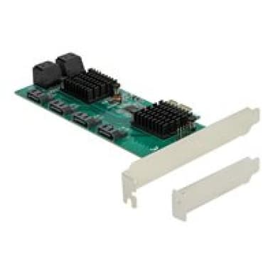 DELOCK 8 Port SATA PCI Express x1 Karte - Low Profile Formfaktor