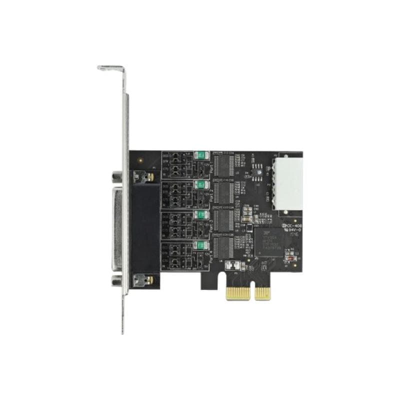 DELOCK PCI Express Karte zu 4xSeriell RS-232 mit Spannungsversorgung 5 V/12 V