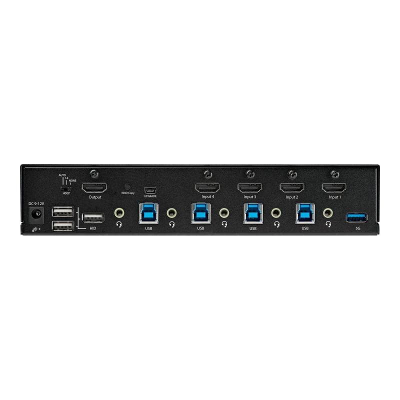 STARTECH.COM 4 Port HDMI KVM-Switch - 4K 60Hz Ultra HD HDR - HDMI 2.0 KVM Umschalter - HDCP 2.2 EDID