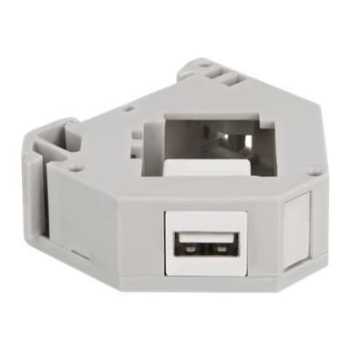 DELOCK Hutschienenadapter mit Keystone USB 2.0 Typ-A Buchse zu USB 2.0 Typ-A Buchse