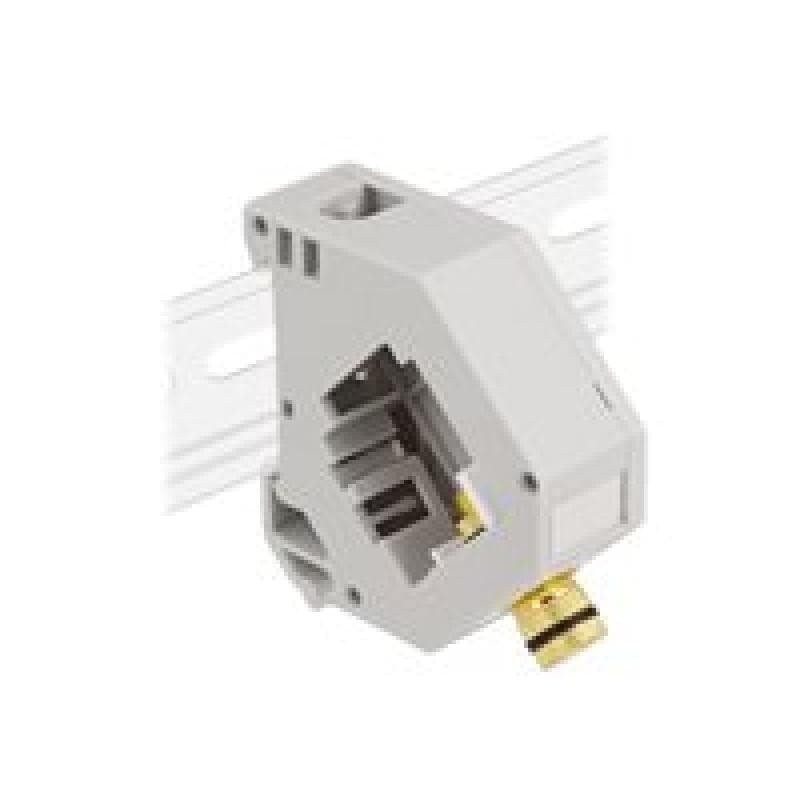 DELOCK Hutschienenadapter mit Keystone Polklemme zu Polklemme