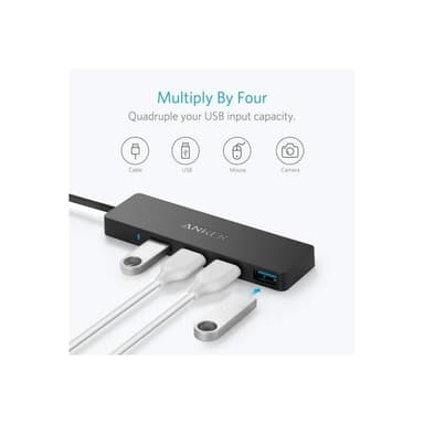 ANKER 4-Port USB 3.0 Ultra Slim Data Hub Online PKG