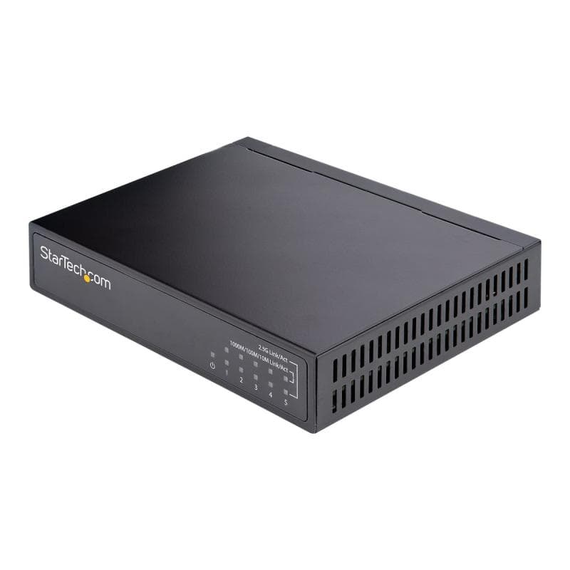 STARTECH.COM 5 Port Gigabit Switch Unverwalteter 2,5Gbit/s Switch Netzwerk/Lan Switch/Verteiler  Tis