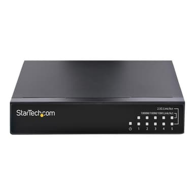 STARTECH.COM 5 Port Gigabit Switch Unverwalteter 2,5Gbit/s Switch Netzwerk/Lan Switch/Verteiler  Tis