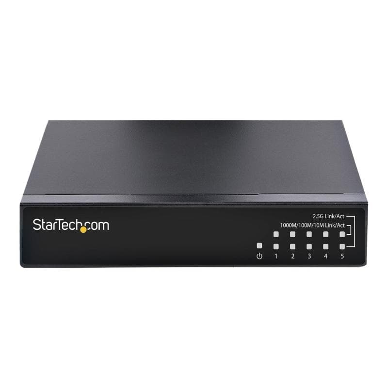 STARTECH.COM 5 Port Gigabit Switch Unverwalteter 2,5Gbit/s Switch Netzwerk/Lan Switch/Verteiler  Tis