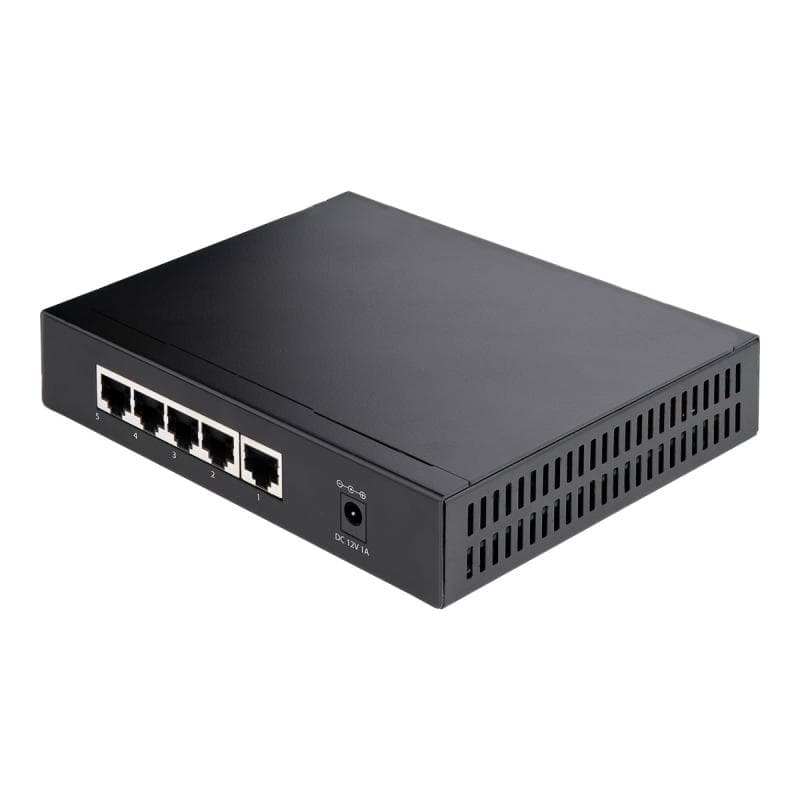 STARTECH.COM 5 Port Gigabit Switch Unverwalteter 2,5Gbit/s Switch Netzwerk/Lan Switch/Verteiler  Tis