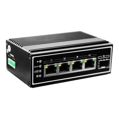 LEVELONE Switch  5x GE IGP-0502 DIN-Rail,-40°C to 75°C PoE