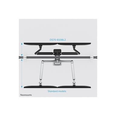 NEOMOUNTS Full-Motion-Tischhalterung für 17-32″ Bildschirme - Schwarz