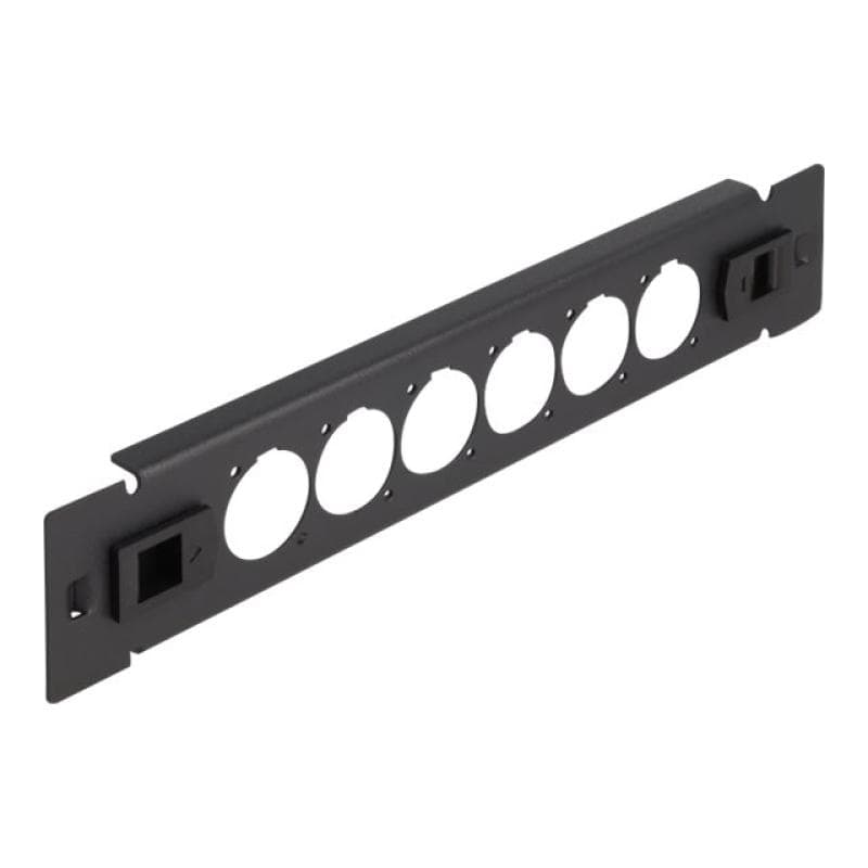 DELOCK 10″ D-Typ Patchpanel 6 Port werkzeugfrei schwarz