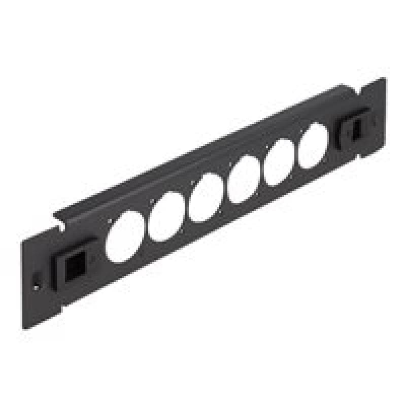 DELOCK 10″ D-Typ Patchpanel 6 Port werkzeugfrei schwarz