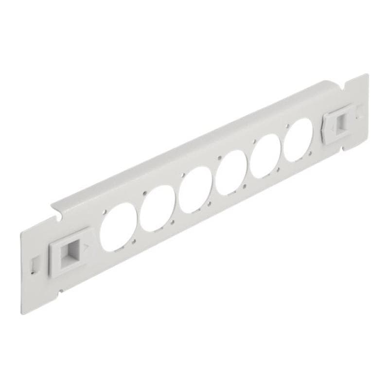 DELOCK 10″ D-Typ Patchpanel 6 Port werkzeugfrei grau