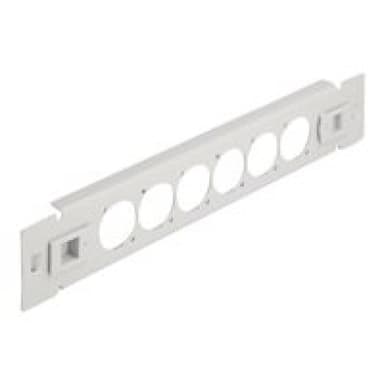 DELOCK 10″ D-Typ Patchpanel 6 Port werkzeugfrei grau