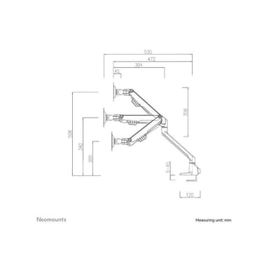 NEOMOUNTS Tischhalterung für Flachbildschirme bis 32″ (81 cm)