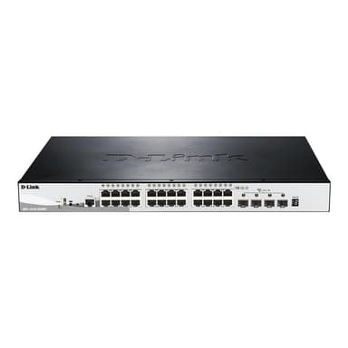 D-LINK 28-Port Smart Managed PoE+ Gigabit Stack Switch 4x 10Gdlink|green 3.0, 24x 10/100/1000Mbit/s