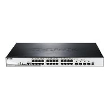 D-LINK 28-Port Smart Managed PoE+ Gigabit Stack Switch 4x 10Gdlink|green 3.0, 24x 10/100/1000Mbit/s