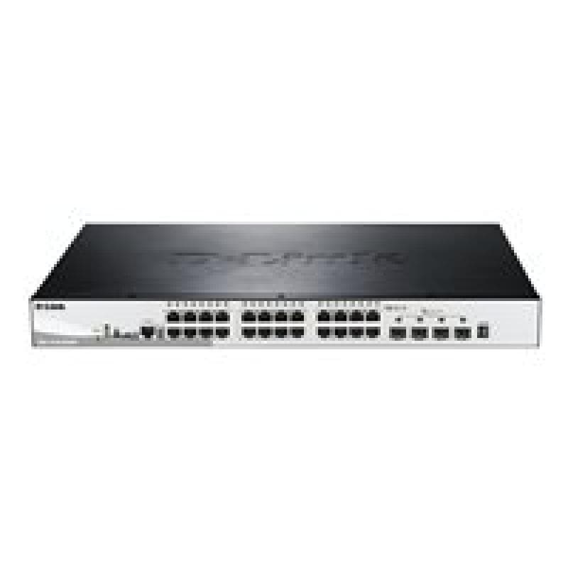 D-LINK 28-Port Smart Managed PoE+ Gigabit Stack Switch 4x 10Gdlink|green 3.0, 24x 10/100/1000Mbit/s