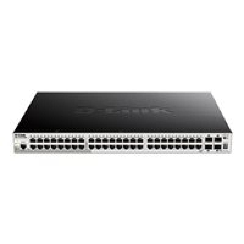 D-LINK 52-Port Smart Managed PoE+ Gigabit Stack Switch 4x 10Gdlink|green 3.0, 48x 10/100/1000Mbit/s