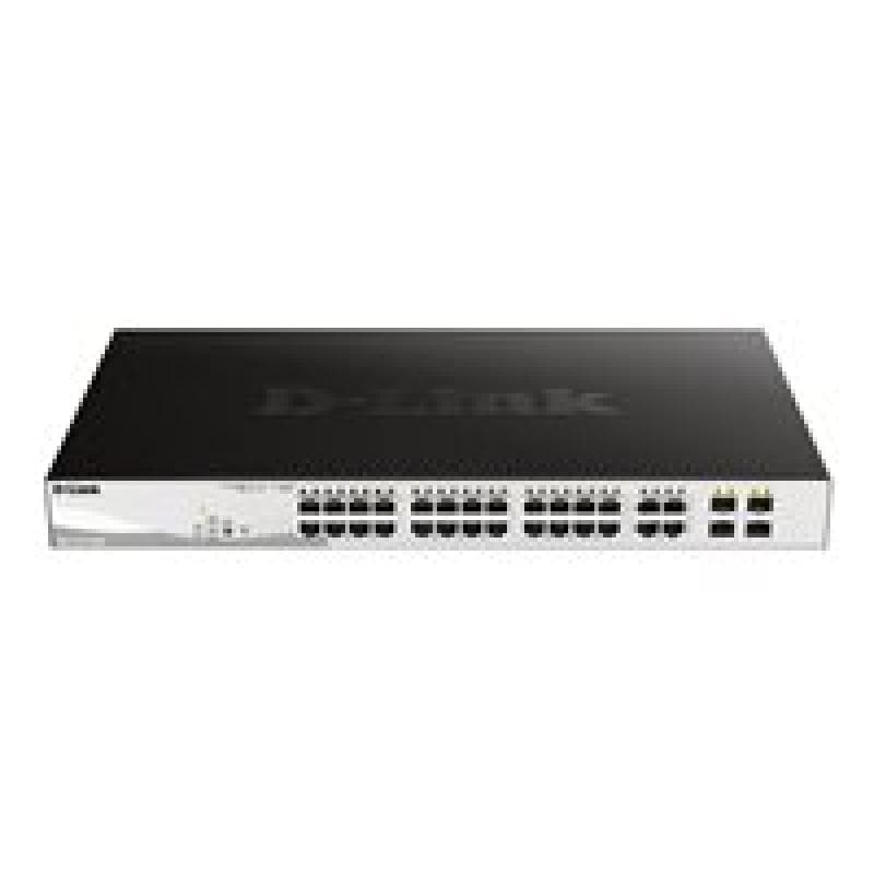 D-LINK 28-Port Layer2 PoE+ Gigabit Smart Managed Switchdlink|green 3.0, 24x 10/100/1000Mbit/s TP (RJ